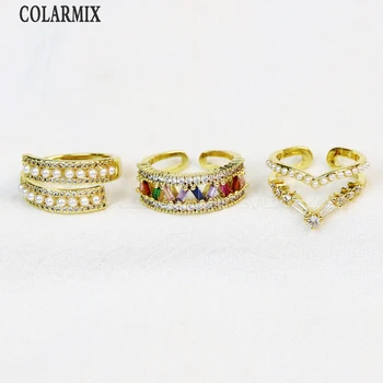 10db Elegáns Női Ékszerek Gyűrűk Felnyitható Apró gyöngy Gyűrűjét. Tartozékok Állítható Classic női Ajándék 20150