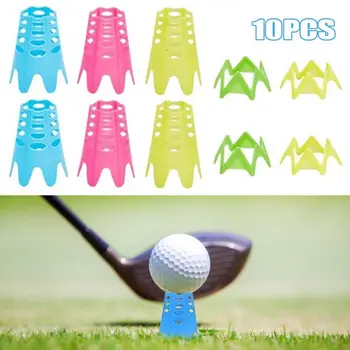 10DB Tartós Golf Haza Tartomány Műanyag Kültéri Képzési Eszköz Golf Jogosultja Golf Pólók Gyakorlat Eszköz