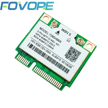 1167Mbps 7265HMW MINI pci-e Wifi Kártya kétsávos, 2,4 G + 5G Wifi Vezeték nélküli Mini PCI-E Hálózati Kártya Bluetooth-V4.0 Támogatja a WIN7/8/10