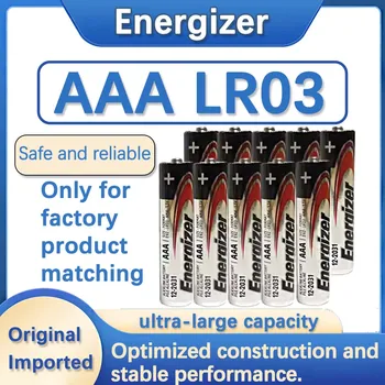 12DB Energizer Batteri LR03 1,5 V-os Akkumulátor AAA Alkaline szárazelem E92 AM4 1.5 Voltos 3A Batteria Rádió játékok et