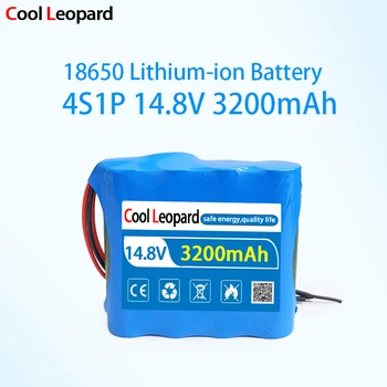 14.8 V 18650lítium akkumulátor 3200mAh nagy kapacitású 18650 akkumulátor audio LED újratölthető akkumulátor+BMS li-ion 14,8 V CE