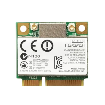 2.4 G/5G Mini PCI-E, Vezeték nélküli Adapter 300M Bluetooth WiFi Hálózati Kártya Laptop