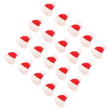20 Db Karácsonyi Mini Kalap Fa Dísztárgyak Háztartási Kalapok Santa Dísze Fonal Multifunkcionális Díszítő Kellékek