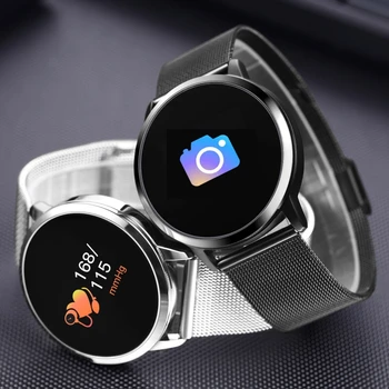 2021 ÚJ Képernyő Smartwatch pulzusmérő Intelligens Karóra Sport Fitness Férfiak Nők Hordható Eszközök IOS-Android
