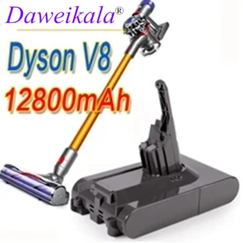 2022 Eredeti DysonV8 12800mAh 21.6 V Akkumulátor Dyson V8-as az Abszolút /Puha/Állat Li-ion Porszívó újratölthető Akkumulátor