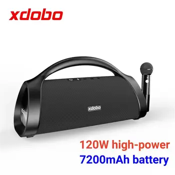 2023 XDOBO Új Modell Fenevad-1982 120 w-os Nagy Teljesítmény Bluetooth Hangszóró Mély Basszus Wireles Hordozható Karaoke Hangszóró, Mikrofon, Kültéri
