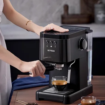 20Bar Okos kávéfőző gép Hordozható nespresso kávéfőző Félig automatikus Gőz tej, kávé gép háztartási gépek 220V