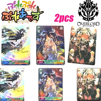 2db/készlet Overlord Anime Karakterek Albedó Diy Napfürdő Házi készítésű, Flash Kártya Játékok Karácsonyi Ajándék Kártya Gyűjtemény
