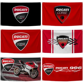2×3ft 3×5ft olasz Motorkerékpár Zászló Poliészter Digitális Nyomtatott Club Banner Gobelin Függöny