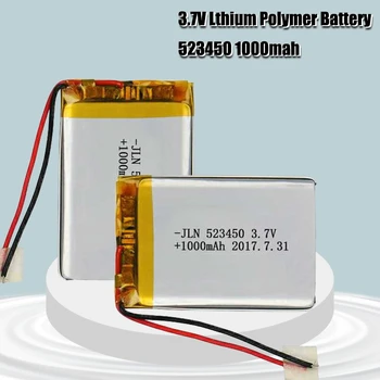 3.7 V 1000mAh 523450 Lítium-Polimer Akkumulátor Li-ion Akkumulátor Okos Telefon, DVD, MP3-MP4 Led Lámpa