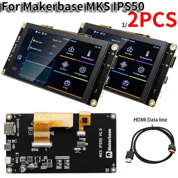 3D-s Nyomtató, Képernyő MKS IPS50 5 Hüvelykes Kapacitív kijelző LCD Képernyő SKIPR MKS PI Testület DC12-24V c típus USB HDMI-Port MKS IPS50