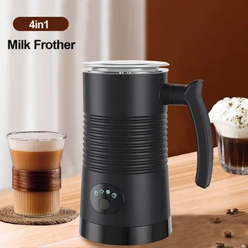 4in1 Elektromos Tej Foamer Kávéfőző Gép, Cappuccino, Latte-Forró, majd Hideg Hab Készítő Automatikus tejhabosító Foamer