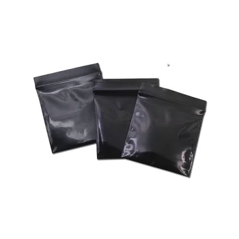 4x5cm(1.57x1.96inch) Mini Fekete, Átlátszatlan Lightproof Zip Bag Egyéni Pecsét Ziplock Kis-PE Műanyag Tok Kiskereskedelmi