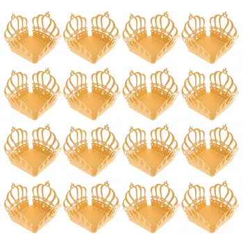 50pcs Szarvasgombás Csokoládé Csomagolóanyagok Csésze Papír Candy Cupcake Papír Aljzat Tálca Kupa Csomagolás Muffin Kraft Bélés Hollow-Out Dekor