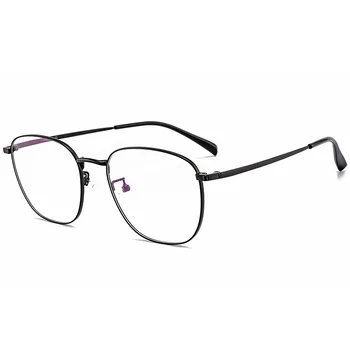52 mm-es Ultra tiszta titán teljes keret, kör alakú szemüveg keret a férfiak, mind a nők elleni kék receptet szemüveg keret 8870