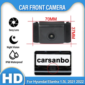 AHD Autó elölnézet Parkolás Pozitív Logó Kamera éjjellátó Hyundai Elantra 1,5 L 2021 2022 Autó Különleges Előlapi HD Kamera