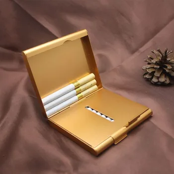 Alumínium Ötvözet Ultra-vékony Cigaretta Doboz 20 Kapacitás Kreatív Fém Festék, Cigarettát tartó Férfi Ajándék Cigid Esetben Doboz