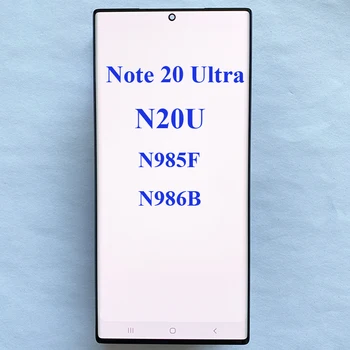 AMOLED A Samsung Note 20 Ultra LCD Samsung Galaxy Note20 Ultra kijelző SM-N985F SM-N985F/DS N986B5G érintőképernyő, Digitalizáló