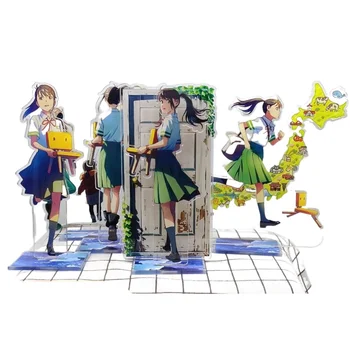 Anime Suzume nem Tojimari Akril Állni akciófigura PVC Asztali Állvány, Modell, Játék, Ajándék