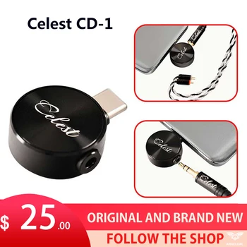 Celest CD-1 USB Típus-C-3,5 mm-es Dekódolás DAC Amp 384kHz/32bit Fejhallgató Adapter Chip Átalakító HiFi Zenét Fülhallgató KINERA
