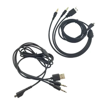 Csere RGB USB, 3,5 mm-es Mikrofon Kábel, Vezeték nélküli Gaming Headset Elosztó 41QA
