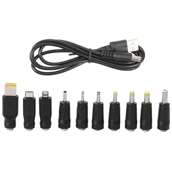 DC Tápkábel USB-5.5X2.1 Multifunkcionális Dc Cserélhető Csatlakozó