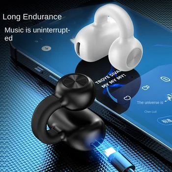 Egységes in-Ear Klip Fejhallgató TWS Bluetooth 5.3 Fülhallgató Vezeték nélküli Fülhallgató Mikrofonnal Sport Vízálló Kihangosító Fej