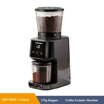 Elektromos kávédaráló 165W Kúpos kávédaráló Kávé miller 420-as Rozsdamentes Acél Anyag szintje 31