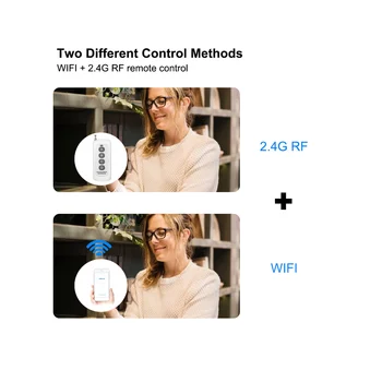 EWeLink Okos WiFi Bluetooth Kapcsoló Relé Modul+Távoli 7-32V a Vezérlő, 4 CSATORNA, 2, 4 G WiFi Remote Alexa