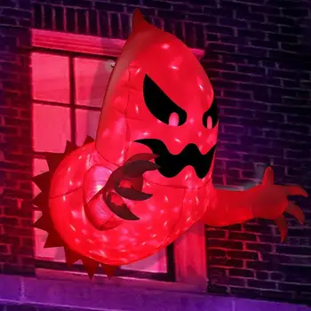 Felrobbantani Szellem Felfújható Szellem LED-es ablakdísz Élénk Színek, Dekorációs Kellékek Kerti Halloween Party Jelmezes Buli