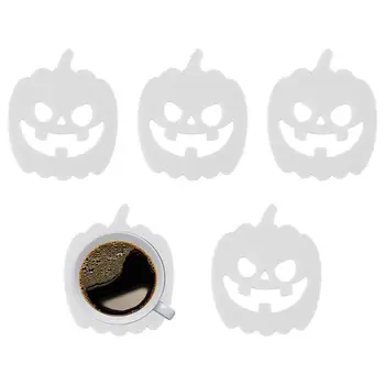 Halloween Italt Hullámvasút Szilikon Csésze Alátét Világító Halloween Hullámvasút A Kávét Iszik Asztali Védelem Szőnyeg Bár Club
