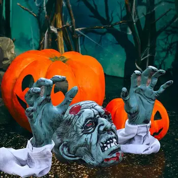 Halloween Tele Szellem Csontváz Fejét, Kezét Félelmetes Halloween Csontváz Tét Reális Tele Szellem Szett Egy