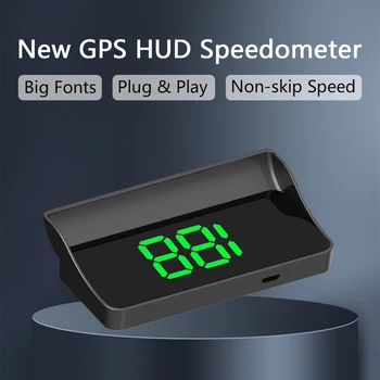 HD Autó Head Up Display HUD-Szélvédőre Kivetítő Zöld GPS Rendszer Sebességmérő Univerzális Automatikus Elektronikai Tartozékok Sebesség KM / h