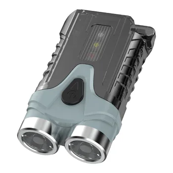 Hordozható Mini Kulcstartó Zseblámpa 7 Módok vészvilágítás USB Újratölthető Kemping Zseblámpát Lámpa Mágneses Szívó