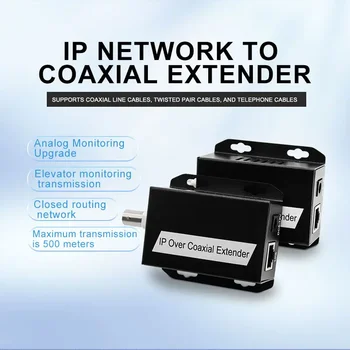 IP Hálózat Rf Extender RJ45, hogy BNC Átviteli EOC IP-Extender Támogatás KOAXIÁLIS Sodrott érpár