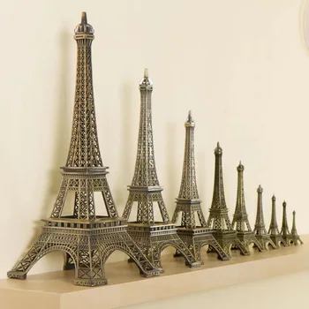 isaiah Bronz Párizsi Eiffel-Torony Fém Kézműves lakberendezési Kiegészítők, Figura, Szobor Modell Emlék, Otthon, lakberendezés