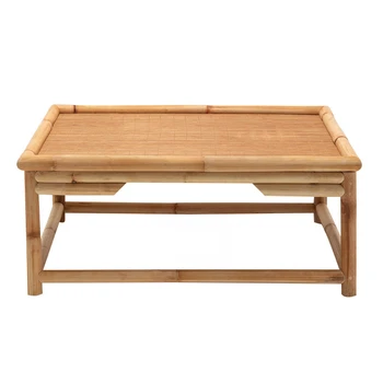 Japán Tea Asztal Egyszerű Tatami Kis Négyzet alakú Asztal, Kis dohányzóasztal Erkély Bay Ablak Bambusz, illetve Rattan Alacsony, Szögletes Asztal