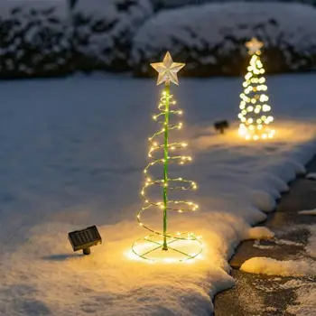 Karácsonyi Kerti Lámpák Csillagok, Kültéri Napelemes Led Karácsonyfa Dekoráció Napelemes String Fények, Új Év Dísz