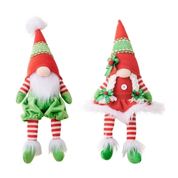 Karácsonyi Piros, Zöld, Gnome Többfunkciós Party Dekoráció Dísz