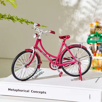 Kreatív Lakberendezés Retro Kerékpár Figura Egyszerű Nappali Szekrény Dísz Régi Motort, Miniatűr Office Asztali Kiegészítők