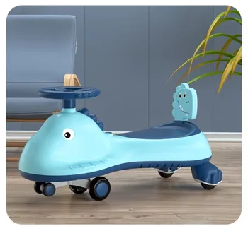 LED Hang Gyerekek Swing Autó egyensúlyát autó Anti-rollover Anti-hátra Erős teherhordó baba ringató autós játék baba a legjobb ajándék