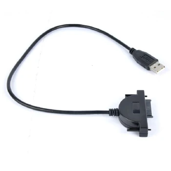 LED Kijelző USB 2.0, hogy 7+6 13Pin Mini SATA II Kábel Adapter Notebook CD-ROM, DVD-ROM HDD Caddy Vékony Meghajtó