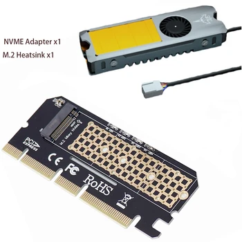 M. 2 NVME, Hogy PCIe 4.0 3.0 SSD Adapter, M2 64Gbps PCIe 4.0 X4 bővítőkártya PCI-E GEN4 GEN3 Teljes Sebességgel a Réz Hűtőborda