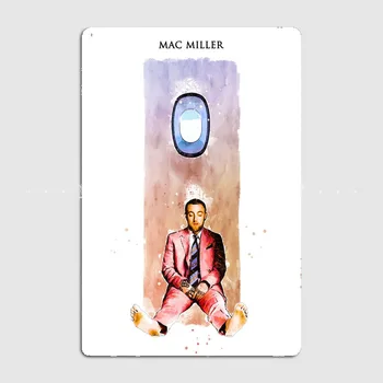 Mac Miller Akvarell Festmény Művészi Fali Dekor, a Karakterek, a Táj, a Haza, Bár