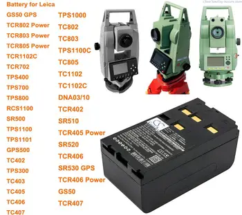 OrangeYu 3600mAh Akkumulátor GEB121,GEB122 a Leica TPS400,TPS700,TPS800,GPS500,SR500,TC406,TCR405,TCR406,A GEOMAX ZTS 602LR
