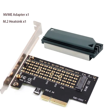 PCIe, Hogy NVMe Adapter Alumínium SSD Hűtőborda Hűvösebb, 64Gbps M2-es Ssd Gen4 PCIe 4.0 X4 X8, X16 Bővítő Kártya Asztal