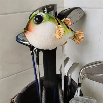 Plüss Globefish Golf Fa HeadCover Golf Hajóút Erdőben Headcover Aranyos Férfi Nő