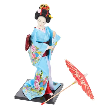 Retro Ajándék Japán Kézzel Készített Babák Népi Kézműves Ajándéktárgy Szövet Gésa Haza Kényes Kimonó Lány