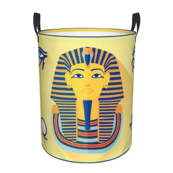 Szennyes Kosárba, Tutankhamon Egyiptomi Elemek Összecsukható Ruha Tároló Vödör Játék Kosár Haza Vízálló Szervező