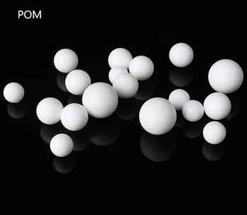 Szilárd POM Labdát Gyöngy Fehér Műanyag Polyformaldehyde Sima Labda Átmérője 2mm 3mm 3.175 mm, 7mm 9.525 mm-40mm 44.45 mm